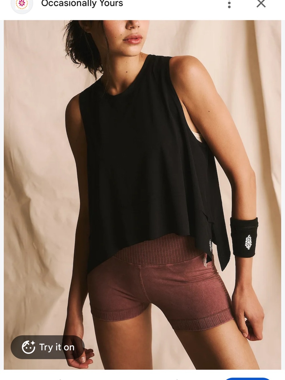 FP Movement by Free People Tempo Tank Black Medium
